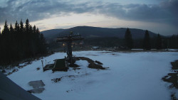 Horní část sjezdovky Skiareálu Ramzová