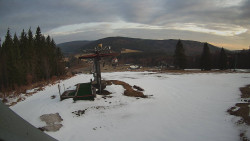 Horní část sjezdovky Skiareálu Ramzová