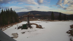 Horní část sjezdovky Skiareálu Ramzová