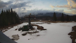 Horní část sjezdovky Skiareálu Ramzová