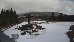 Horní část sjezdovky Skiareálu Ramzová