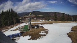 Horní část sjezdovky Skiareálu Ramzová