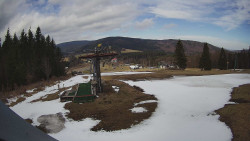 Horní část sjezdovky Skiareálu Ramzová