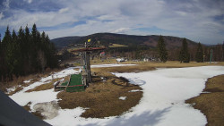 Horní část sjezdovky Skiareálu Ramzová