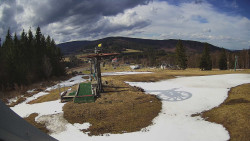 Horní část sjezdovky Skiareálu Ramzová