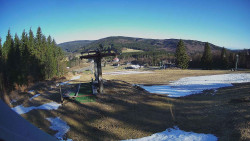 Horní část sjezdovky Skiareálu Ramzová