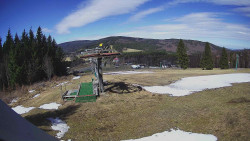 Horní část sjezdovky Skiareálu Ramzová