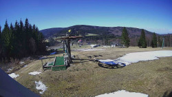 Horní část sjezdovky Skiareálu Ramzová