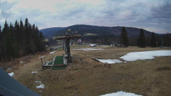 Horní část sjezdovky Skiareálu Ramzová