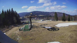 Horní část sjezdovky Skiareálu Ramzová