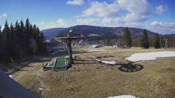 Horní část sjezdovky Skiareálu Ramzová