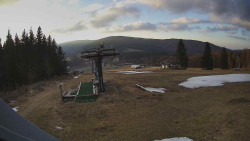 Horní část sjezdovky Skiareálu Ramzová