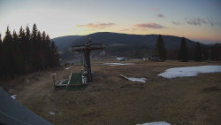 Horní část sjezdovky Skiareálu Ramzová