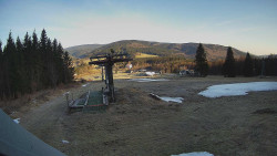 Horní část sjezdovky Skiareálu Ramzová