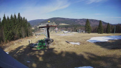 Horní část sjezdovky Skiareálu Ramzová