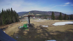 Horní část sjezdovky Skiareálu Ramzová