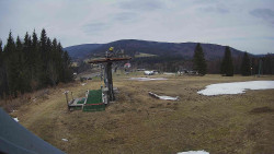 Horní část sjezdovky Skiareálu Ramzová