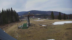 Horní část sjezdovky Skiareálu Ramzová