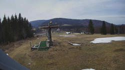 Horní část sjezdovky Skiareálu Ramzová