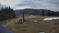 Horní část sjezdovky Skiareálu Ramzová