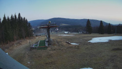 Horní část sjezdovky Skiareálu Ramzová