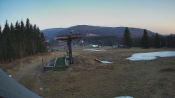 Horní část sjezdovky Skiareálu Ramzová