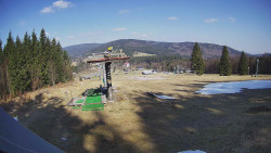 Horní část sjezdovky Skiareálu Ramzová