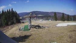 Horní část sjezdovky Skiareálu Ramzová