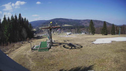 Horní část sjezdovky Skiareálu Ramzová