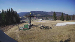 Horní část sjezdovky Skiareálu Ramzová