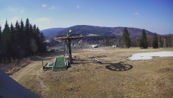 Horní část sjezdovky Skiareálu Ramzová