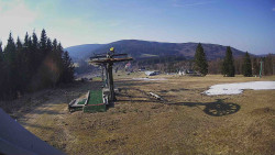 Horní část sjezdovky Skiareálu Ramzová