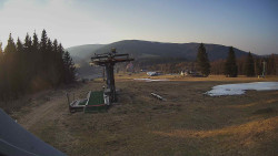 Horní část sjezdovky Skiareálu Ramzová