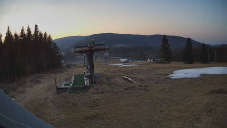 Horní část sjezdovky Skiareálu Ramzová