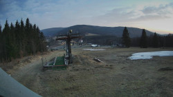 Horní část sjezdovky Skiareálu Ramzová