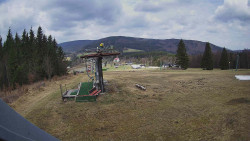 Horní část sjezdovky Skiareálu Ramzová