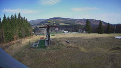 Horní část sjezdovky Skiareálu Ramzová