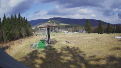 Horní část sjezdovky Skiareálu Ramzová