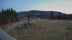 Horní část sjezdovky Skiareálu Ramzová