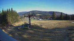 Horní část sjezdovky Skiareálu Ramzová