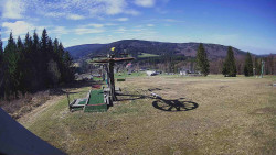 Horní část sjezdovky Skiareálu Ramzová