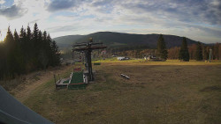 Horní část sjezdovky Skiareálu Ramzová