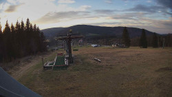 Horní část sjezdovky Skiareálu Ramzová