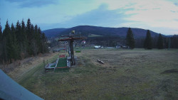 Horní část sjezdovky Skiareálu Ramzová