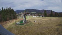 Horní část sjezdovky Skiareálu Ramzová