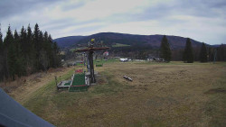 Horní část sjezdovky Skiareálu Ramzová