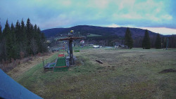 Horní část sjezdovky Skiareálu Ramzová