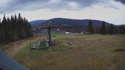 Horní část sjezdovky Skiareálu Ramzová