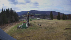 Horní část sjezdovky Skiareálu Ramzová