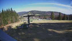 Horní část sjezdovky Skiareálu Ramzová